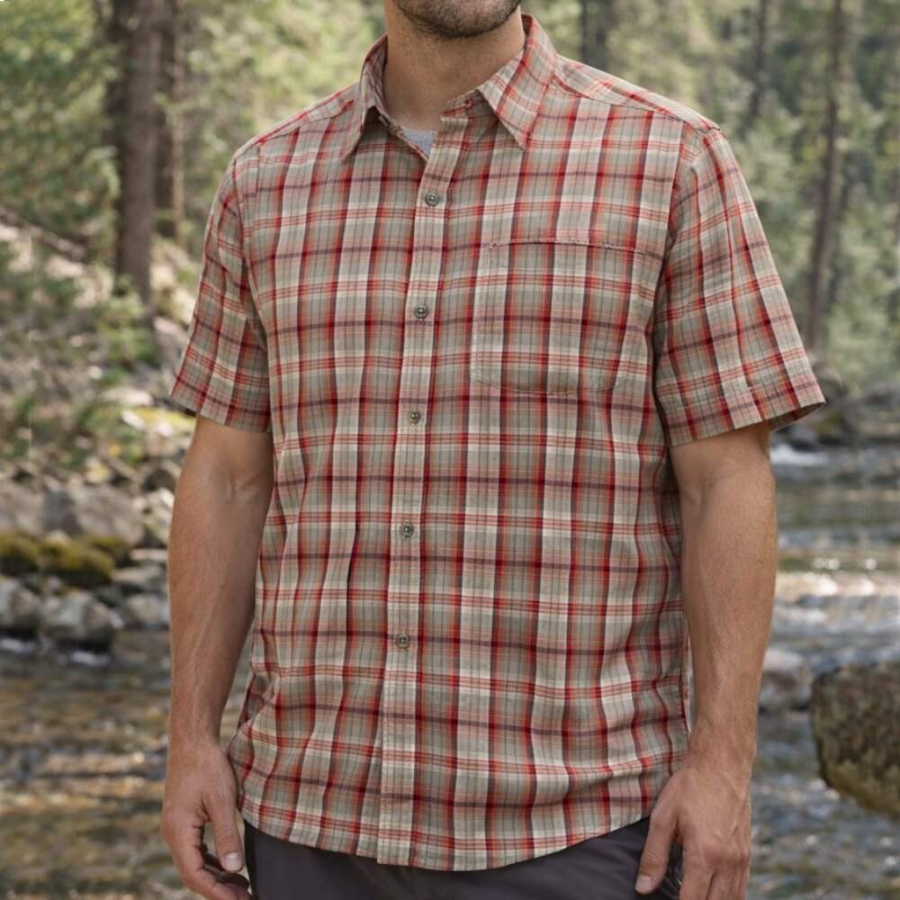 North Face Plaid Button Down Shirt
